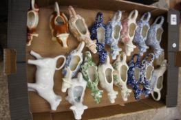 A Collection of Pottery to include Burleigh and Burgess Chintz Cow Creamers (17)