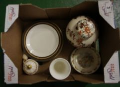 A collection of pottery to include Masons Ginger Jar & cover, Royal Doulton Cadenza Plates, Royal
