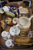 A collection of Pottery to include Lord Nelson Chintz ware, Brentleigh Koala lampbase etc