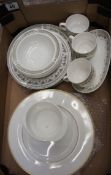 A collection of Wedgwood Metallised dinnerware compromising of Plates