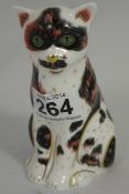 Royal Crown Derby Paperweight Tortoiseshell Mother cat, Boxed