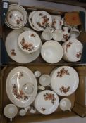 A large collection of Lord Nelson Tea & dinner ware in the Whisper pattern  (2 trays)