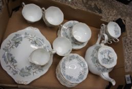 A collection of pottery to include Royal Albert Silver maple tea set (seconds) (22)