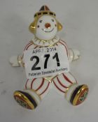 Royal Crown Derby Paperweight Stripy Clown, boxed