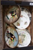 A collection of pottery to include Royal Doulton, Minton, Spode and other plates Approx 20