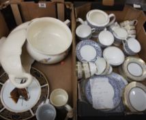 A collection of pottery to include Minton Aragon part tea set, Minton inpanta tea set, large
