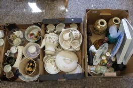 A collection of pottery to include JOhnsons brothers Eternal dinnerware, plates, bowls, Coalport