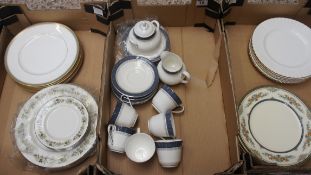 A collection of pottery to include Royal Doulton Sherbrooke part tea set, Minton claridon dinner