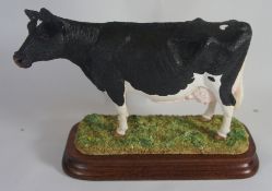 Border Fine Arts Figure Holstain Cow B1072 Limited edition NO 298 of 750 18cm in height