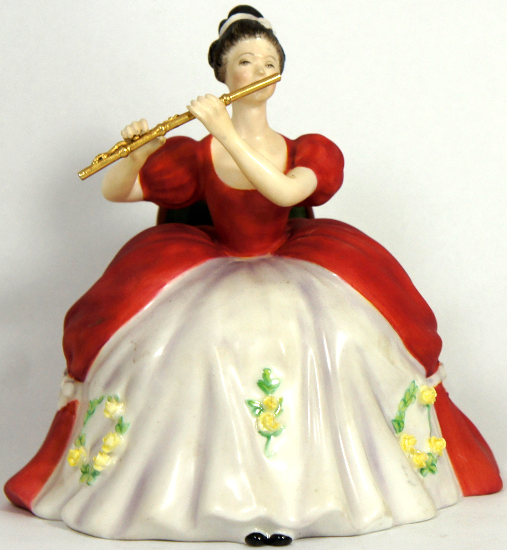 Royal Doulton Limited Edition Figurine Harp HN2482 from the Lady Musicians series