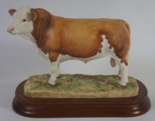 Border Fine Arts Figure Simmental Bull L102 Limited edition NO 1084 of 1500 15cm in height