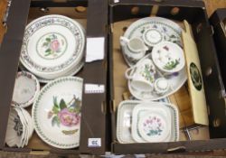 A collection of pottery to include large quantity of Port Merion botanical pieces plates, bowls,