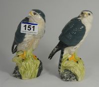 Royal Doulton Pair of Merlin Whyte and Mackay scotch whisky birds (2)