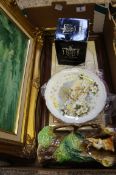 A collection of various items to include photo frames, Hornsea Jug, Royal Albert seasons plates (