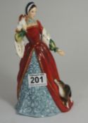 Doulton Limited Edition Figure - Anne Boleyn HN3232 (with wooden plinth & certificate)