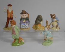 A collection of Royal Albert Beatrix Potter figures to include And this pig had non, Diggory Diggory