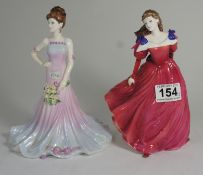 Two Coalport figures From The Enchanted Lady collection Enchanted Jasmine and Bone China