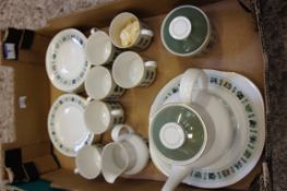 Royal Doulton Tapestry TC 1024 tea set comprising of cups, saucers, teapot (seconds), plates etc (