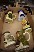A collection of Wedgwood Toby jugs (5)