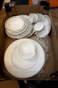 A collection of Wedgwood Metallised dinnerware compromising of Plates