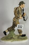 Coalport Figure of a Soldier with Rifle & Bayonet