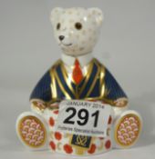 Royal Crown Derby Paperweight of Gift Bear, Boxed