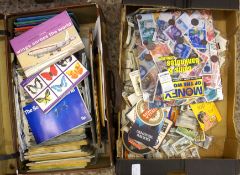 A large collection of vintage cigarette and tea cards some in binders, some loose, complete sets (