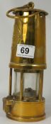 Brass Minors Lamp made bt M and O Lamps, Eccles, model number 6