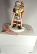 Old English ladies co figure Father Christmas, boxed with certificate