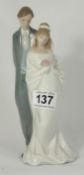 Nao figure of The Bride and Groom, height 22cm