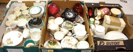 A collection of mixed pottery to include Royal Doulton Spring Zepher part tea set, figures, plates
