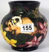 Moorcroft vase decorated with Lions heads in the Hidden Kings design , limited edition for the