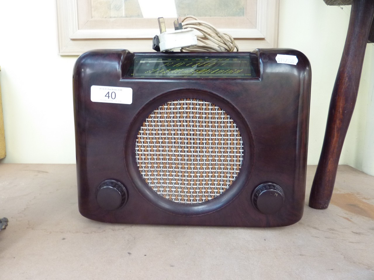 A Bakelite cased Bush radio (A/F)