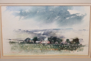 Tom Harland, 20th century watercolour study - Near Ribblehead, signed and inscribed, mounted, 21cm x - Image 2 of 2