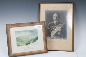 HM King George V - fine Vandyk portrait photograph of His Majesty wearing Field Marshals' uniform,