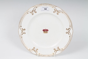 HRH Prince George - Duke of Cambridge (1819 - 1904), Victorian Minton's dinner plate with central