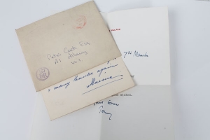 Antony Armstrong-Jones - later Lord Snowdon - handwritten and typed letter on Buckingham Palace