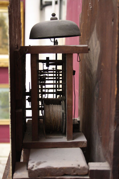 Early nineteenth century eight day longcase clock with eight day bird cage movement with wooden - Image 3 of 26