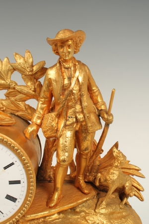 Nineteenth century mantel clock with eight day French timepiece movement, stamped - LD 3451 and - Image 7 of 8