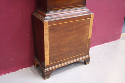 Early nineteenth century eight day longcase clock with eight day bird cage movement with wooden - Image 2 of 26