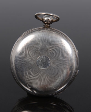 Fine George III silver pair cased pocket watch of large proportions, with finely painted dial, - Image 2 of 10