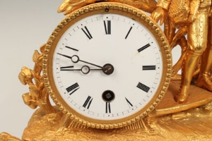 Nineteenth century mantel clock with eight day French timepiece movement, stamped - LD 3451 and - Image 6 of 8