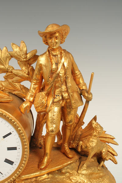 Nineteenth century mantel clock with eight day French timepiece movement, stamped - LD 3451 and - Image 3 of 8