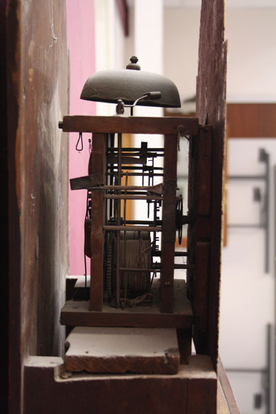 Early nineteenth century eight day longcase clock with eight day bird cage movement with wooden - Image 4 of 26