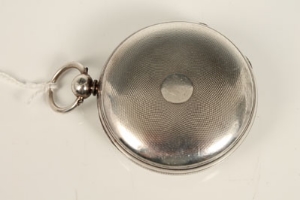Victorian silver key wind pocket watch with fusee movement, signed - Mathew Harris, Bath, no. - Image 7 of 8