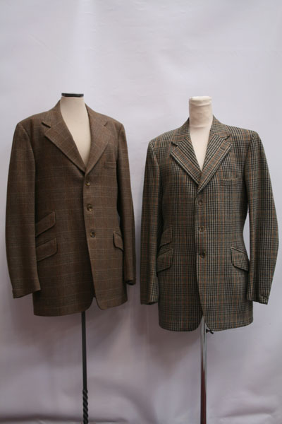 Gentlemen's two vintage tweed jackets, Made in England 'Pytchley' by Phillips & Piper Ltd., 100%