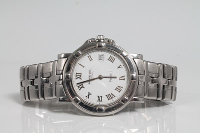 Gentlemen's Raymond Weil Parsifal Calendar wristwatch in steel case with integral bracelet