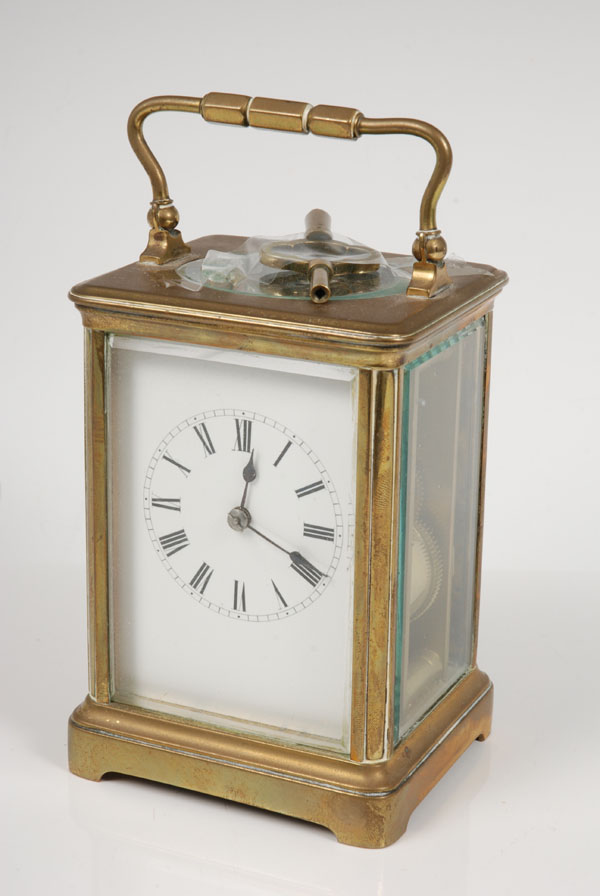 Late nineteenth / early twentieth century French carriage clock with eight day movement and lever