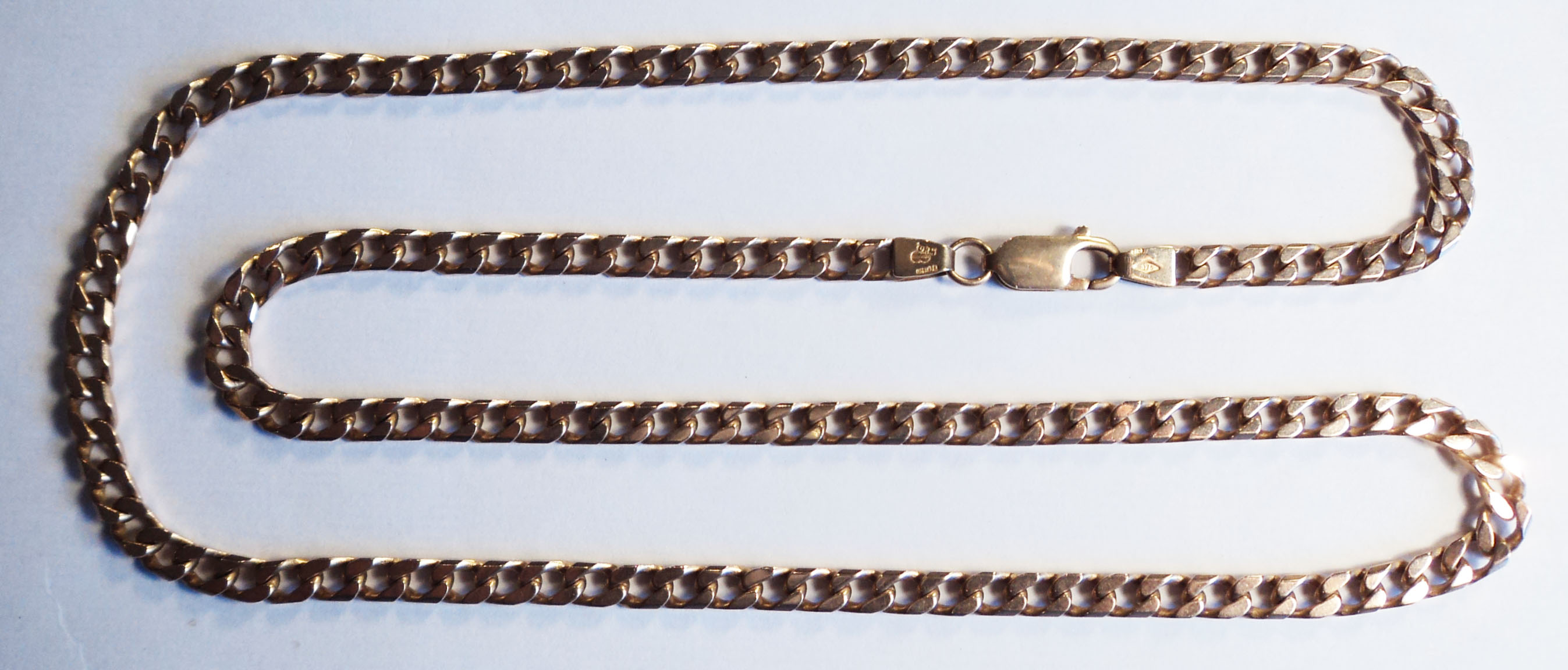 A 9ct. gold kerb-link chain