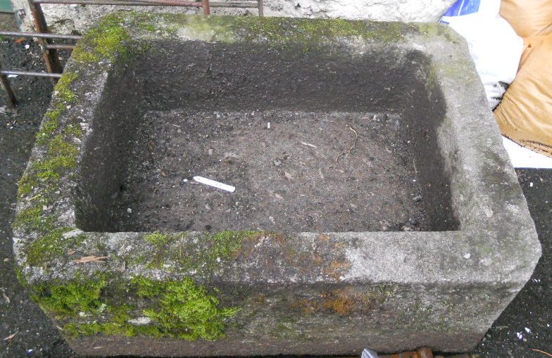 A granite trough